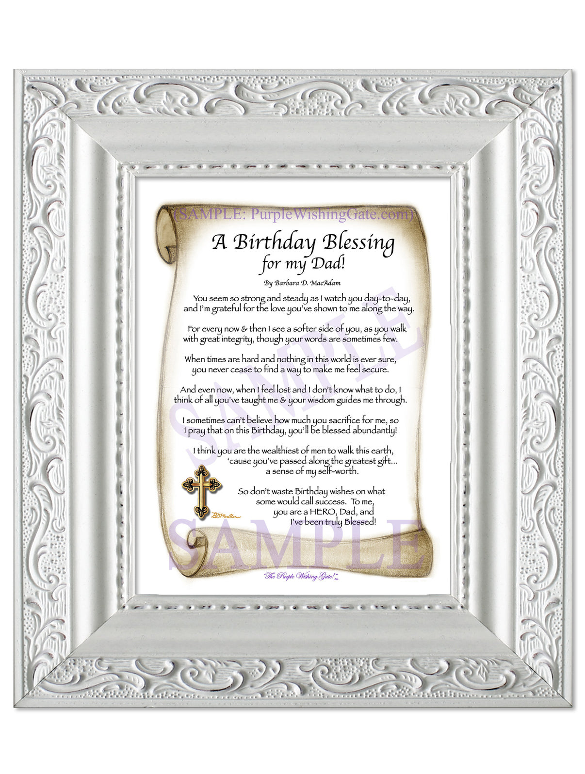A Birthday Blessing for my Dad! - Birthday Gift - PurpleWishingGate.com