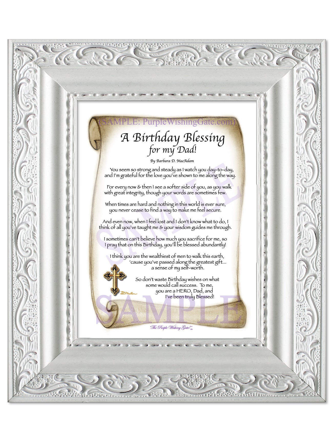 A Birthday Blessing for my Dad! - Birthday Gift - PurpleWishingGate.com