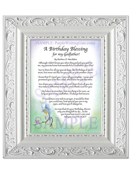 A Birthday Blessing for my Godfather! - Birthday Gift - PurpleWishingGate.com