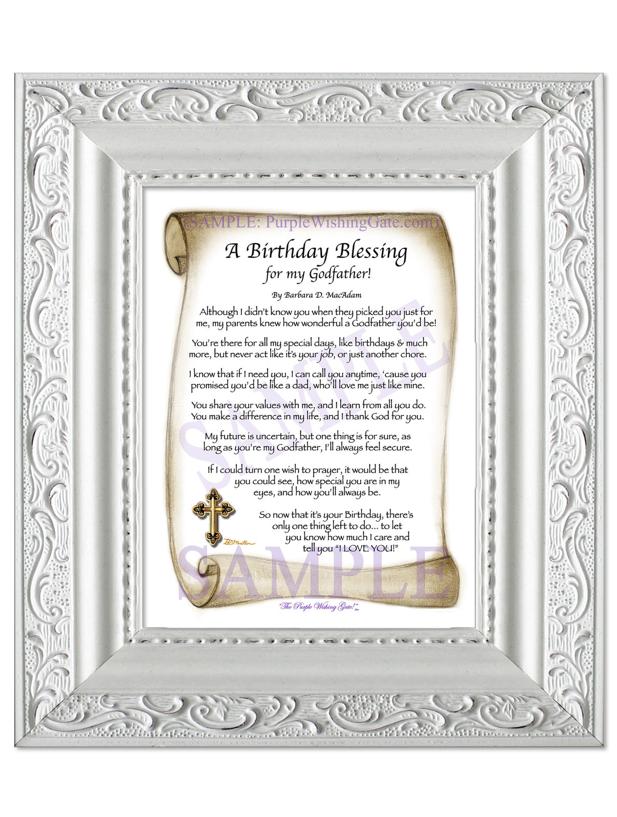 A Birthday Blessing for my Godfather! - Birthday Gift - PurpleWishingGate.com