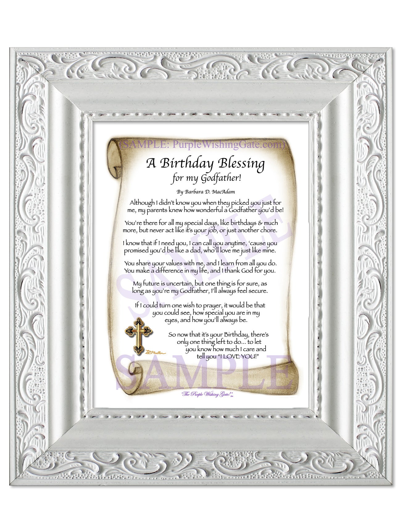 A Birthday Blessing for my Godfather! - Birthday Gift - PurpleWishingGate.com