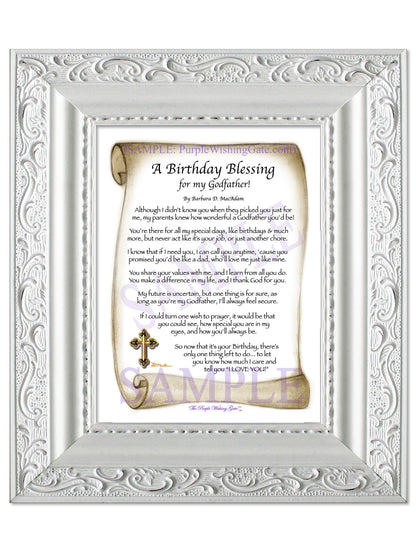 A Birthday Blessing for my Godfather! - Birthday Gift - PurpleWishingGate.com