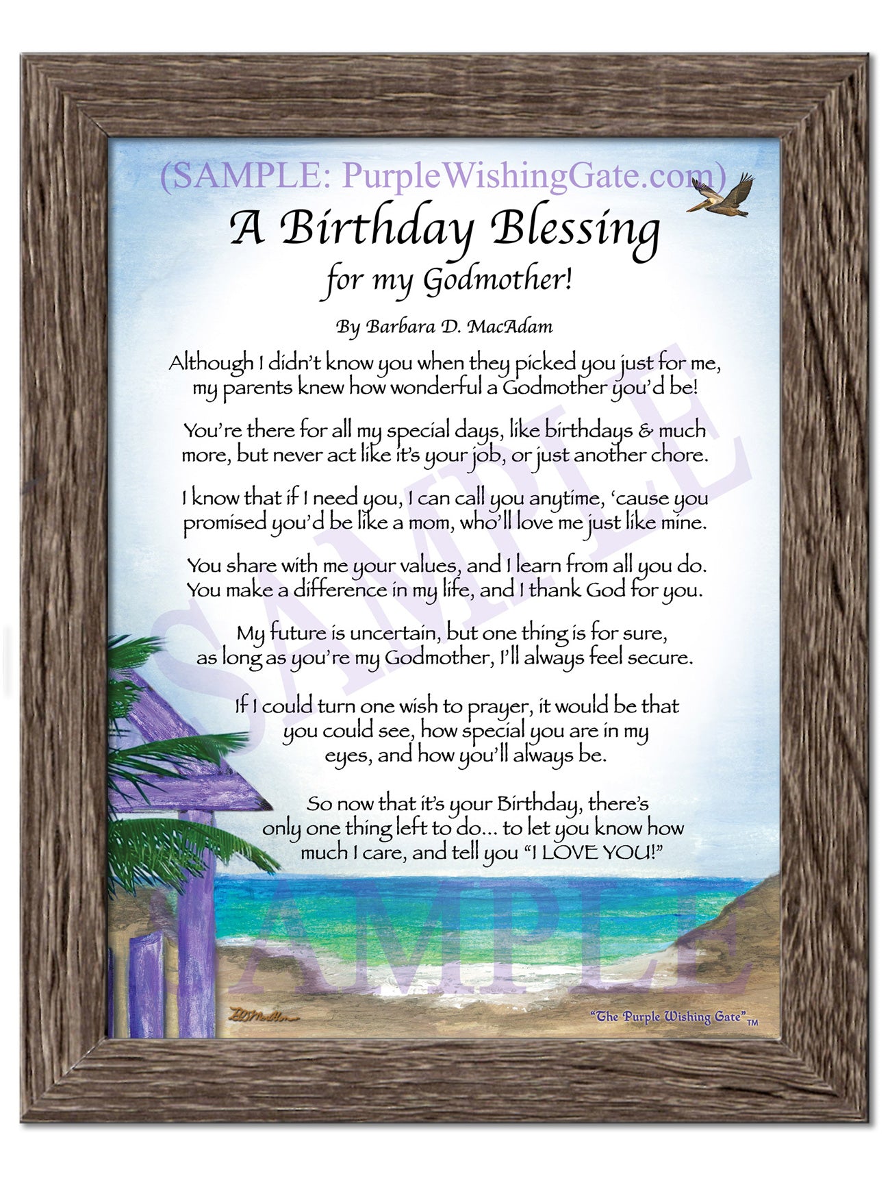 A Birthday Blessing for my Godmother! - Birthday Gift - PurpleWishingGate.com