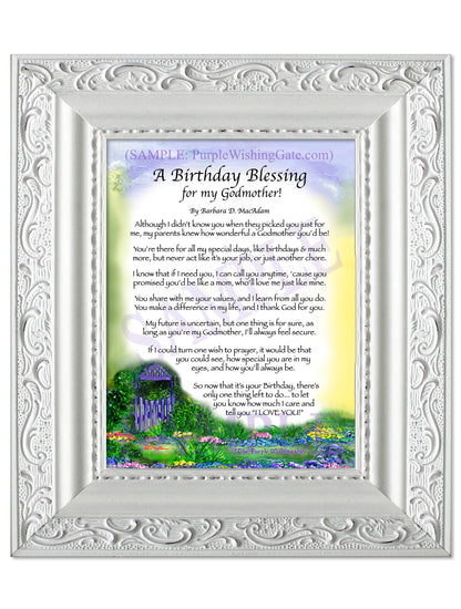A Birthday Blessing for my Godmother! - Birthday Gift - PurpleWishingGate.com