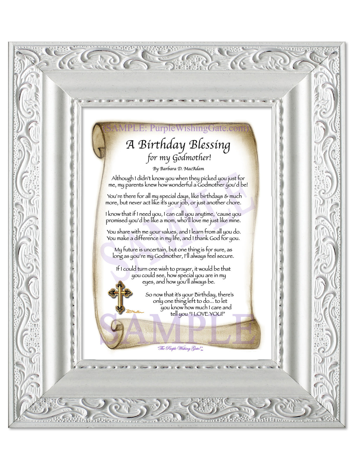 A Birthday Blessing for my Godmother! - Birthday Gift - PurpleWishingGate.com