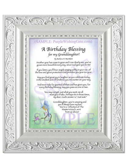 A Birthday Blessing for my Granddaughter! - Birthday Gift - PurpleWishingGate.com