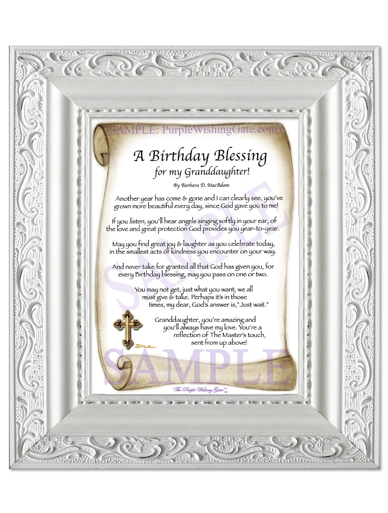 A Birthday Blessing for my Granddaughter! - Birthday Gift - PurpleWishingGate.com