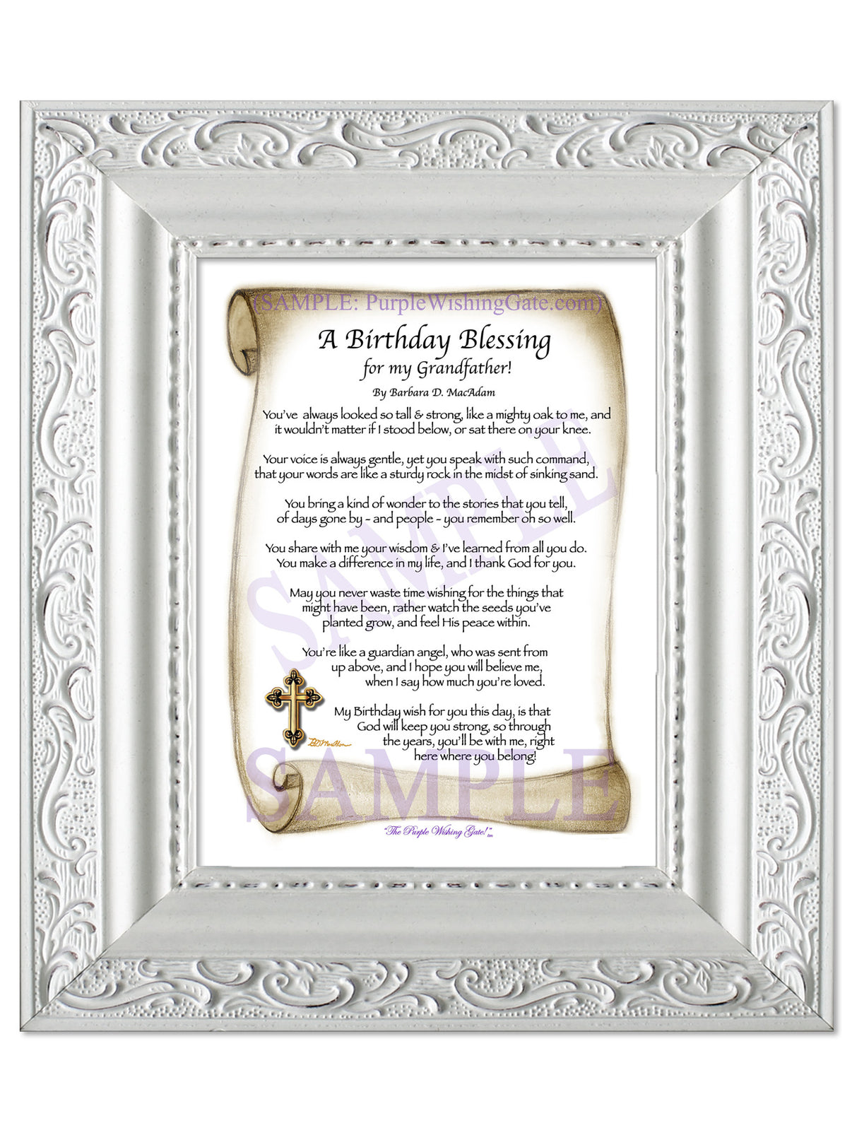 A Birthday Blessing for my Grandfather! - Birthday Gift - PurpleWishingGate.com