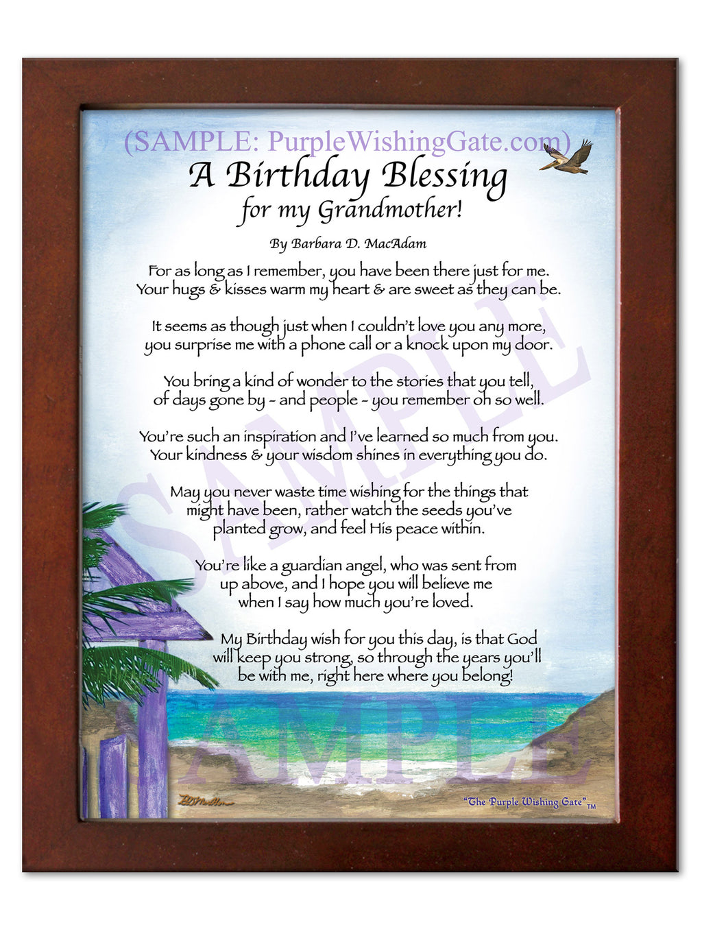 A Birthday Blessing for my Grandmother! - Birthday Gift - PurpleWishingGate.com