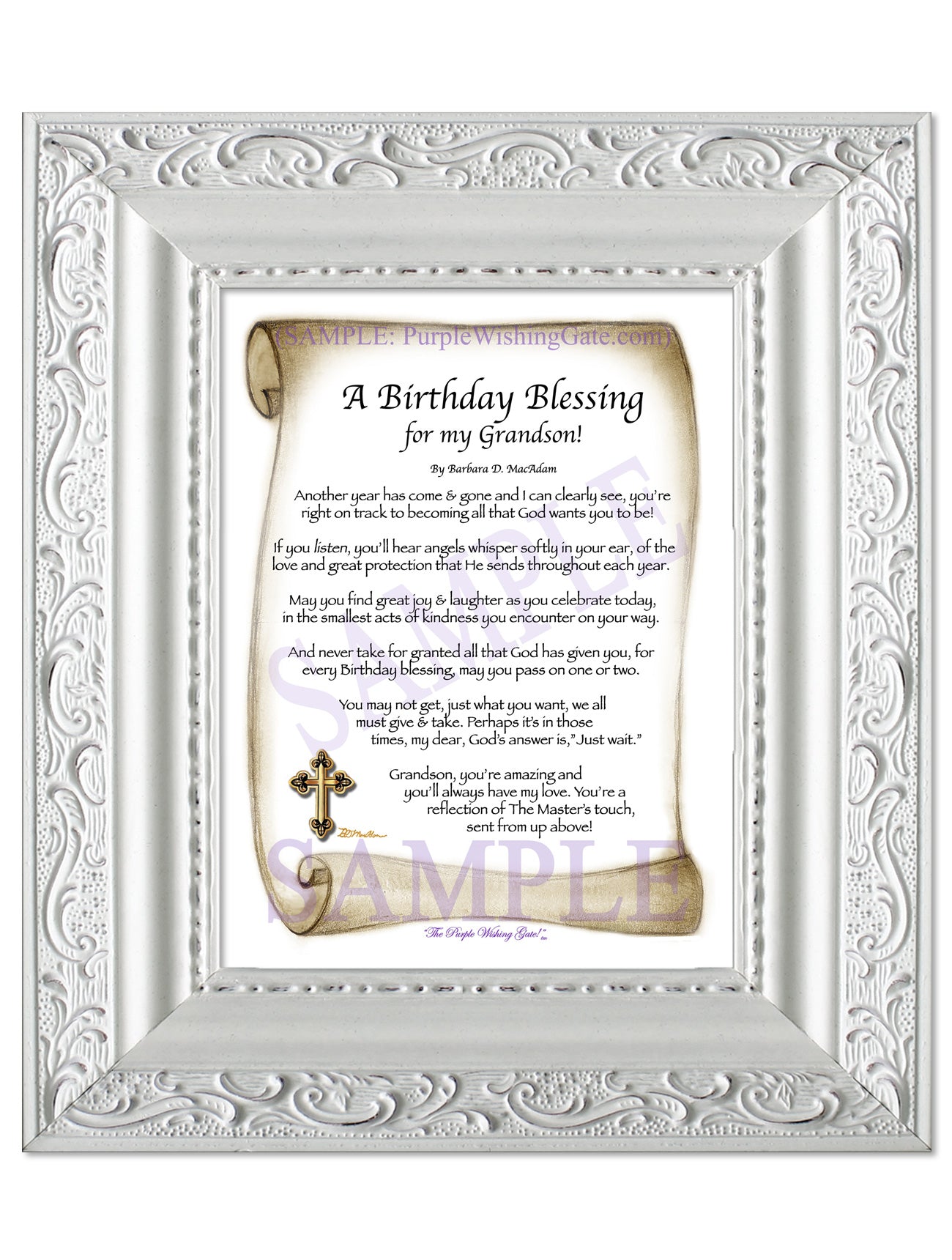A Birthday Blessing for my Grandson! - Birthday Gift - PurpleWishingGate.com