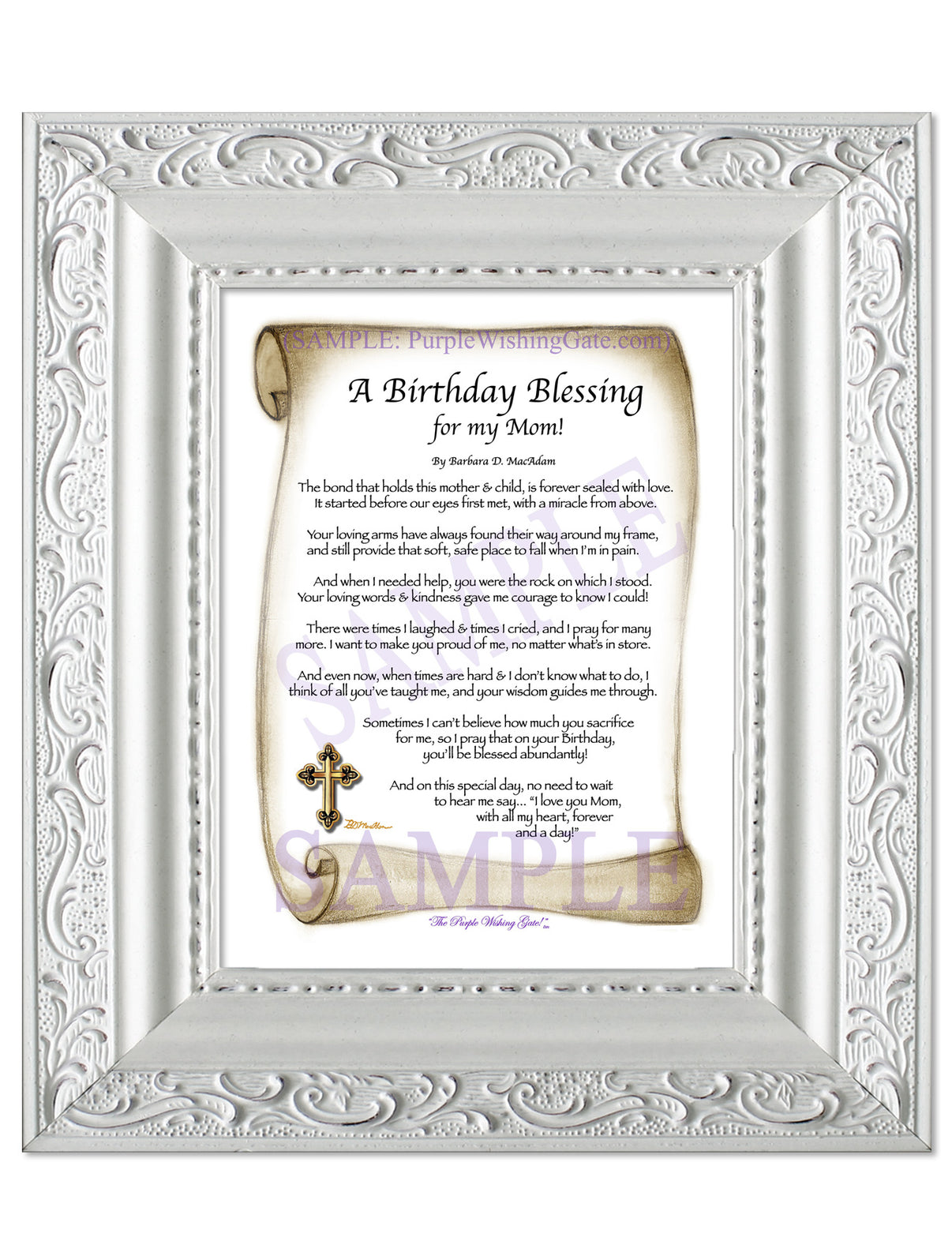 A Birthday Blessing for my Mom! - Birthday Gift - PurpleWishingGate.com