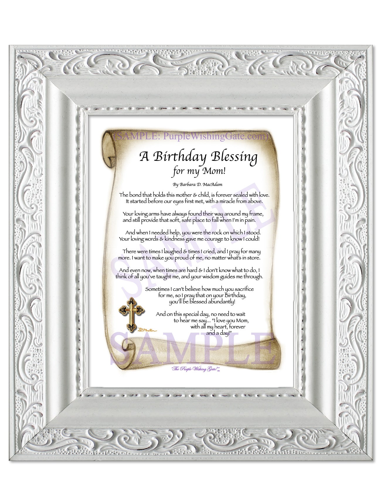 A Birthday Blessing for my Mom! - Birthday Gift - PurpleWishingGate.com