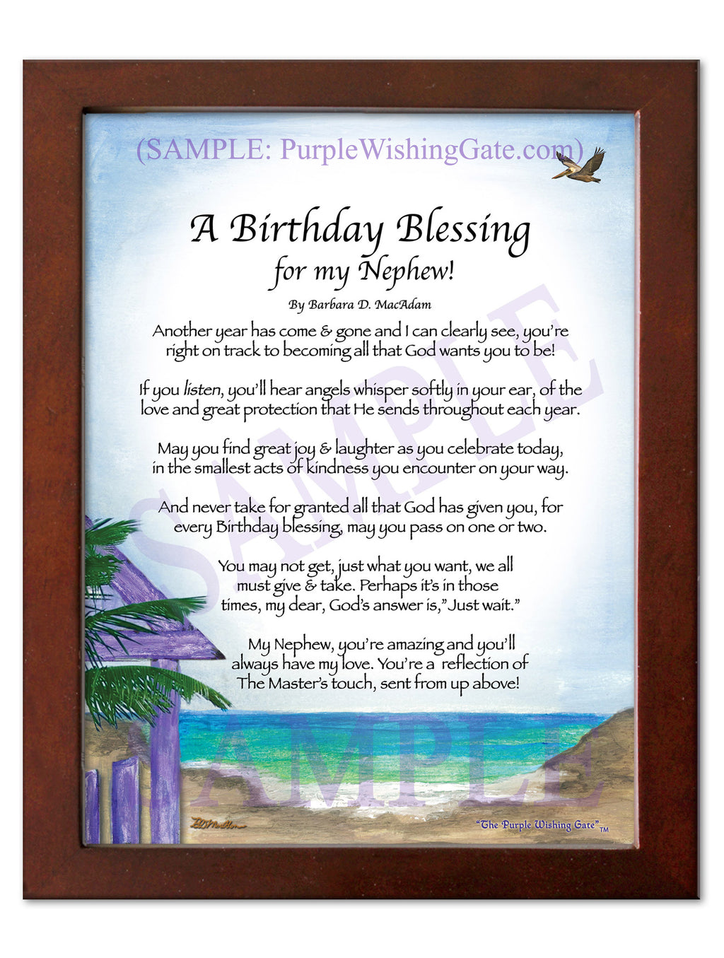 A Birthday Blessing for my Nephew! - Birthday Gift - PurpleWishingGate.com