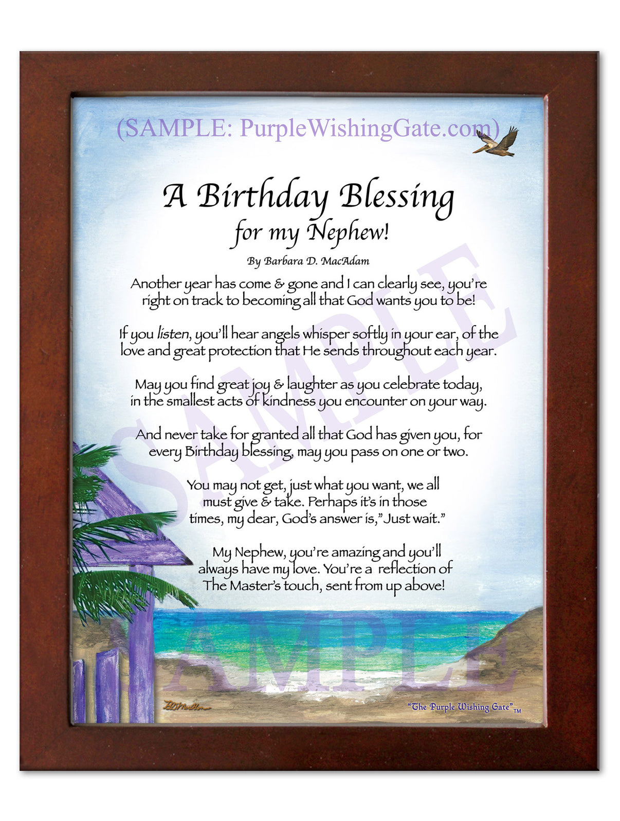 A Birthday Blessing for my Nephew! - Birthday Gift - PurpleWishingGate.com