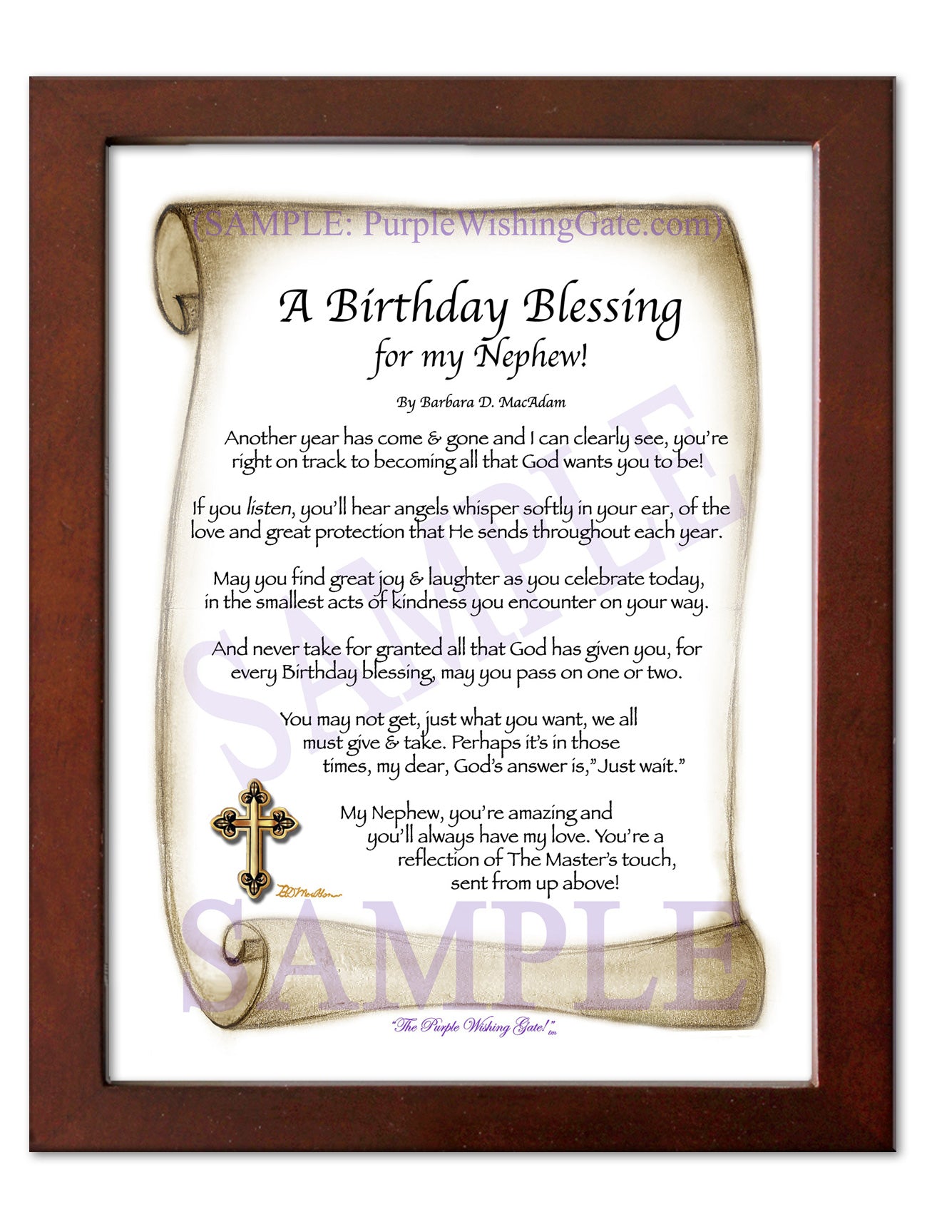 A Birthday Blessing for my Nephew! - Birthday Gift - PurpleWishingGate.com