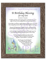 A Birthday Blessing for my Son! - Birthday Gift - PurpleWishingGate.com