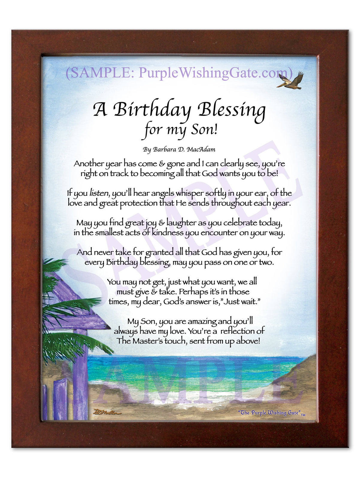 A Birthday Blessing for my Son! - Birthday Gift - PurpleWishingGate.com