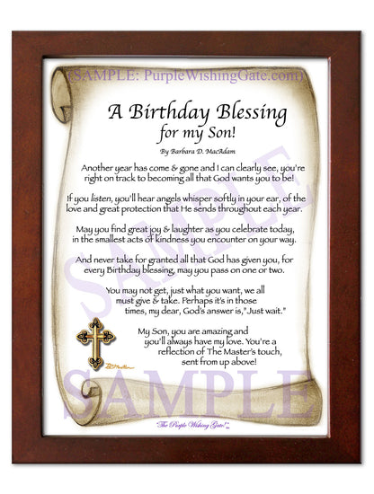 A Birthday Blessing for my Son! - Birthday Gift - PurpleWishingGate.com