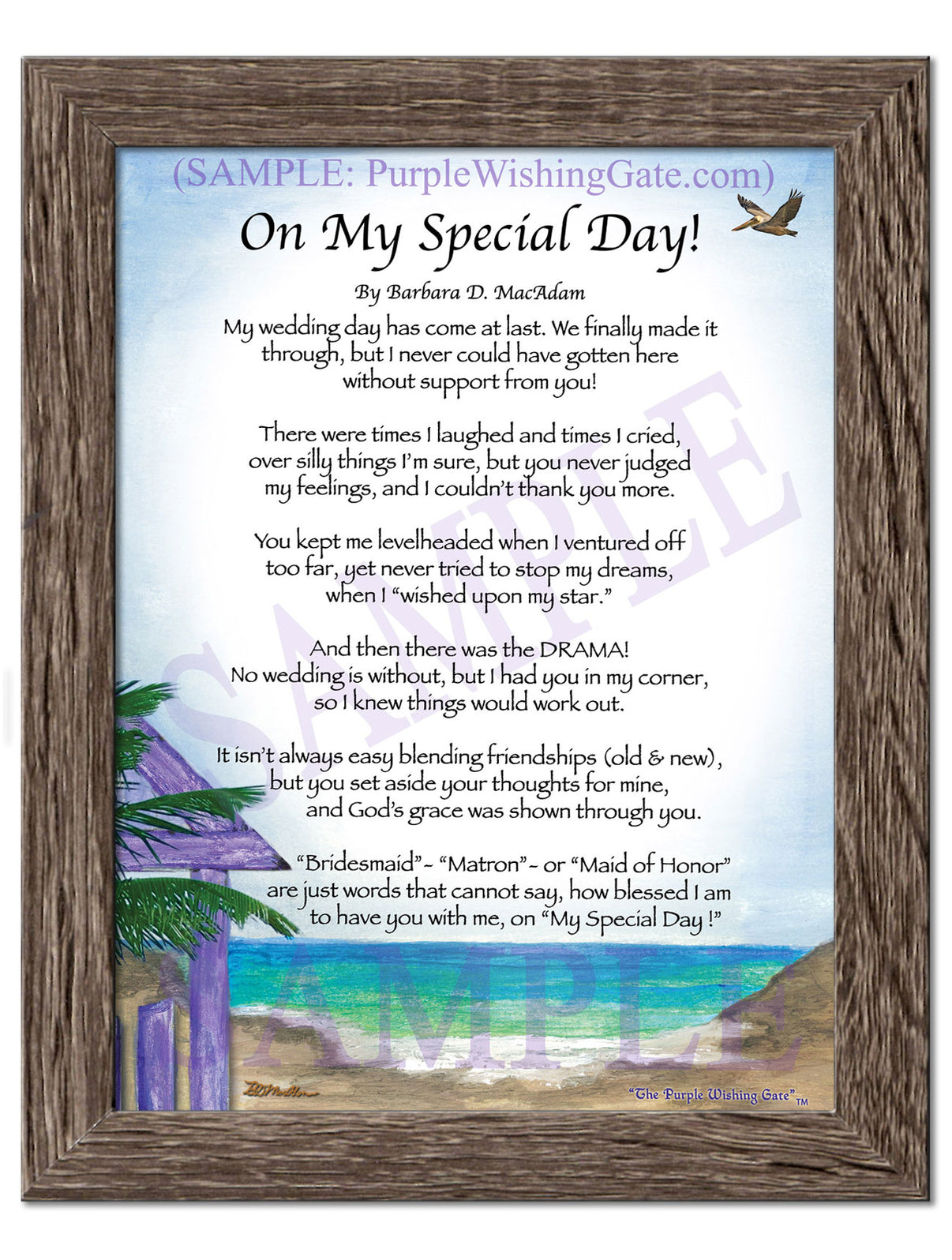 On My Special Day! (bridal party gift) - Wedding Gift - PurpleWishingGate.com