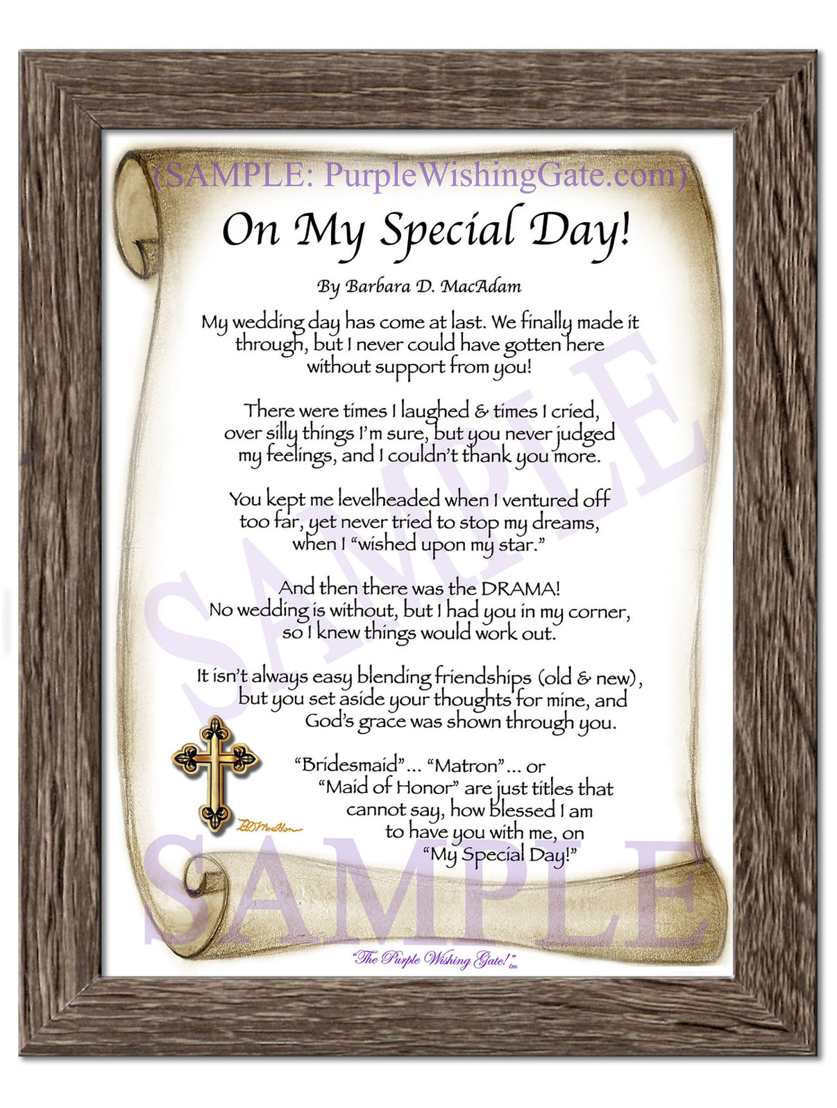 On My Special Day! (bridal party gift) - Wedding Gift - PurpleWishingGate.com