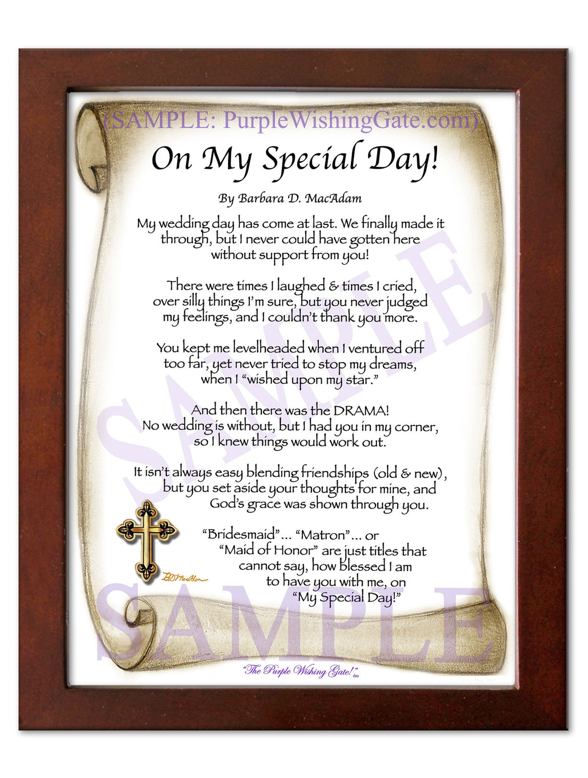 On My Special Day! (bridal party gift) - Wedding Gift - PurpleWishingGate.com