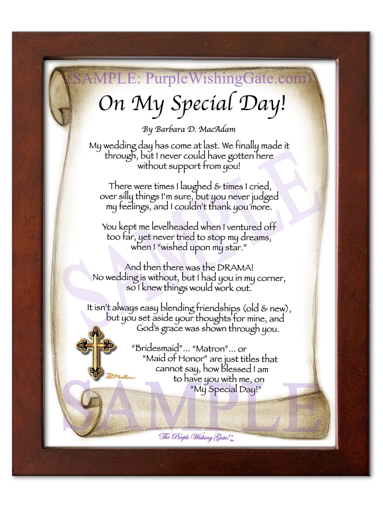 On My Special Day! (bridal party gift) - Wedding Gift - PurpleWishingGate.com