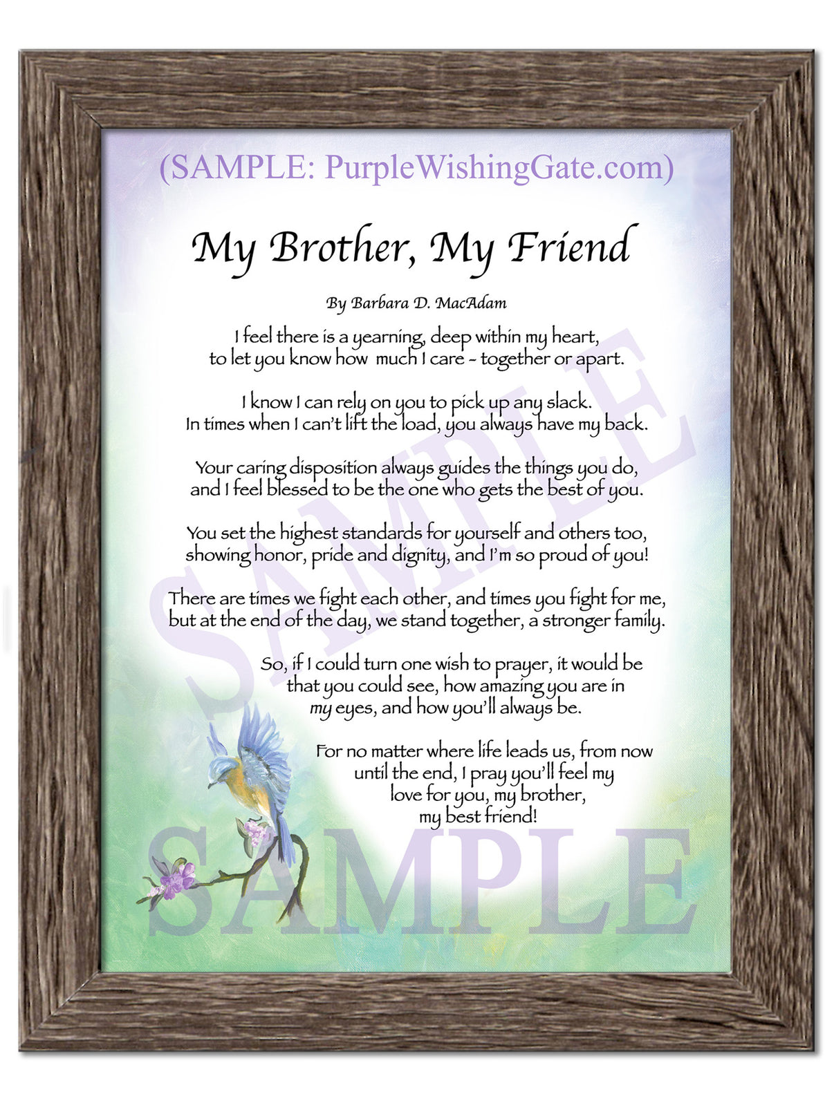 My Brother, My Friend - Gifts for Brother - PurpleWishingGate.com