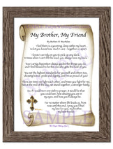 My Brother, My Friend - Gifts for Brother - PurpleWishingGate.com