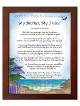 My Brother, My Friend - Gifts for Brother - PurpleWishingGate.com