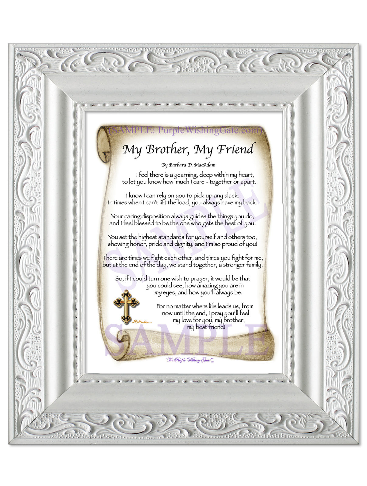 My Brother, My Friend - Gifts for Brother - PurpleWishingGate.com