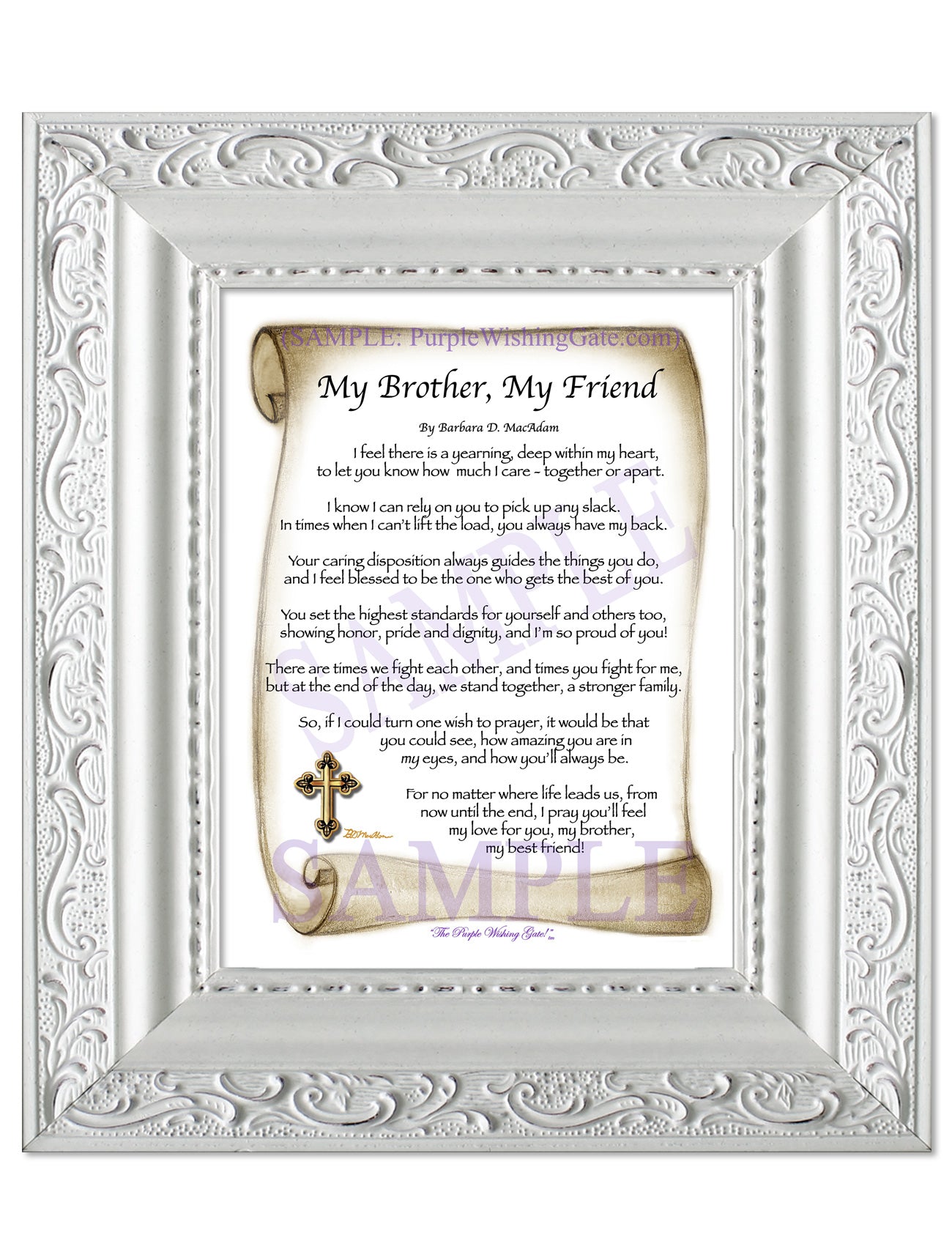 My Brother, My Friend - Gifts for Brother - PurpleWishingGate.com