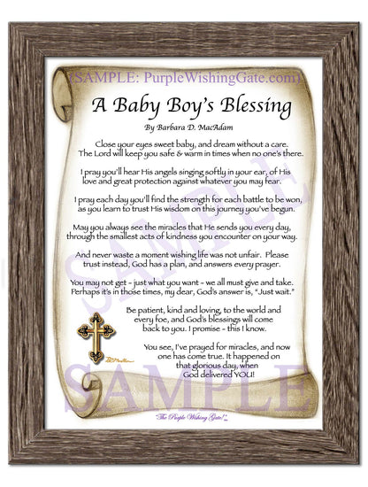 A Baby Boy's Blessing