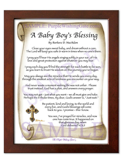 A Baby Boy's Blessing
