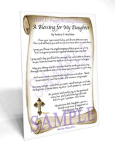 A Blessing for My Daughter (baby) - Baby Gift - PurpleWishingGate.com