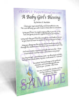 A Baby Girl's Blessing - Baby Gift - PurpleWishingGate.com