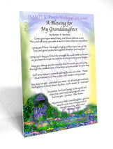A Blessing for My Granddaughter (baby) - Baby Gift - PurpleWishingGate.com