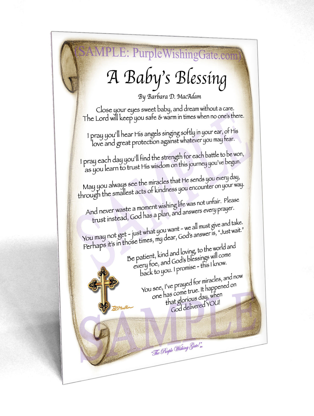 A Baby's Blessing - Baby Gift - PurpleWishingGate.com