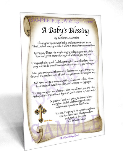 A Baby's Blessing - Baby Gift - PurpleWishingGate.com