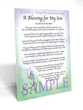 A Blessing for My Son (baby) - Baby Gift - PurpleWishingGate.com