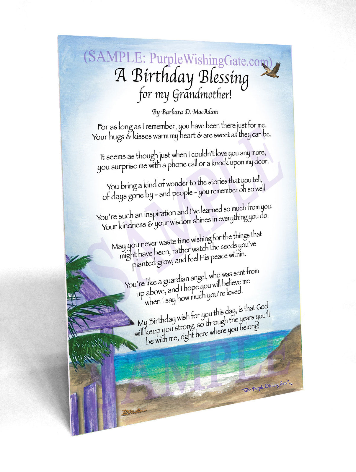 A Birthday Blessing for my Grandmother! - Birthday Gift - PurpleWishingGate.com