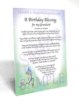 A Birthday Blessing for my Grandson! - Birthday Gift - PurpleWishingGate.com