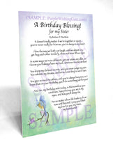 A Birthday Blessing! for my Sister - Birthday Gift - PurpleWishingGate.com