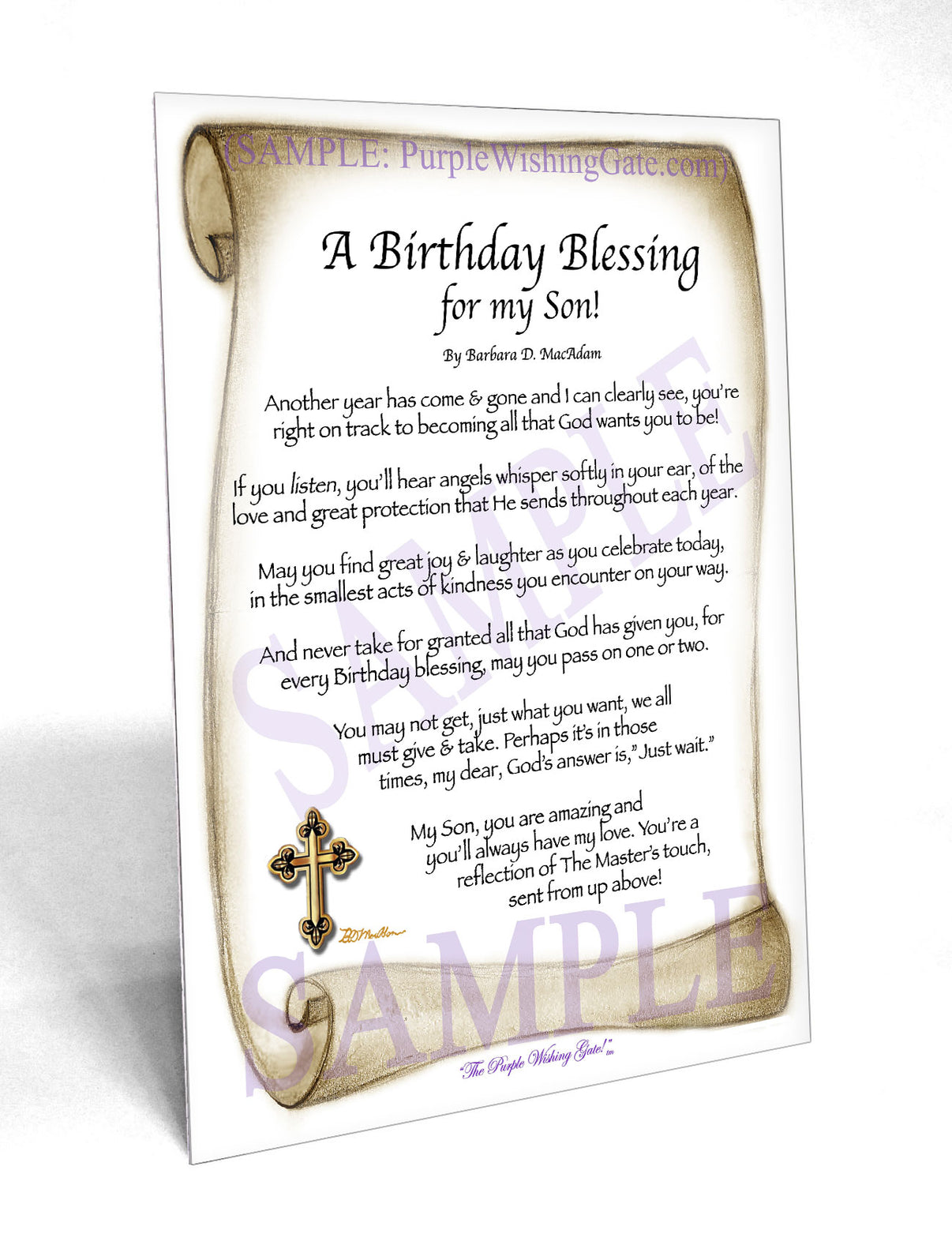 A Birthday Blessing for my Son! - Birthday Gift - PurpleWishingGate.com