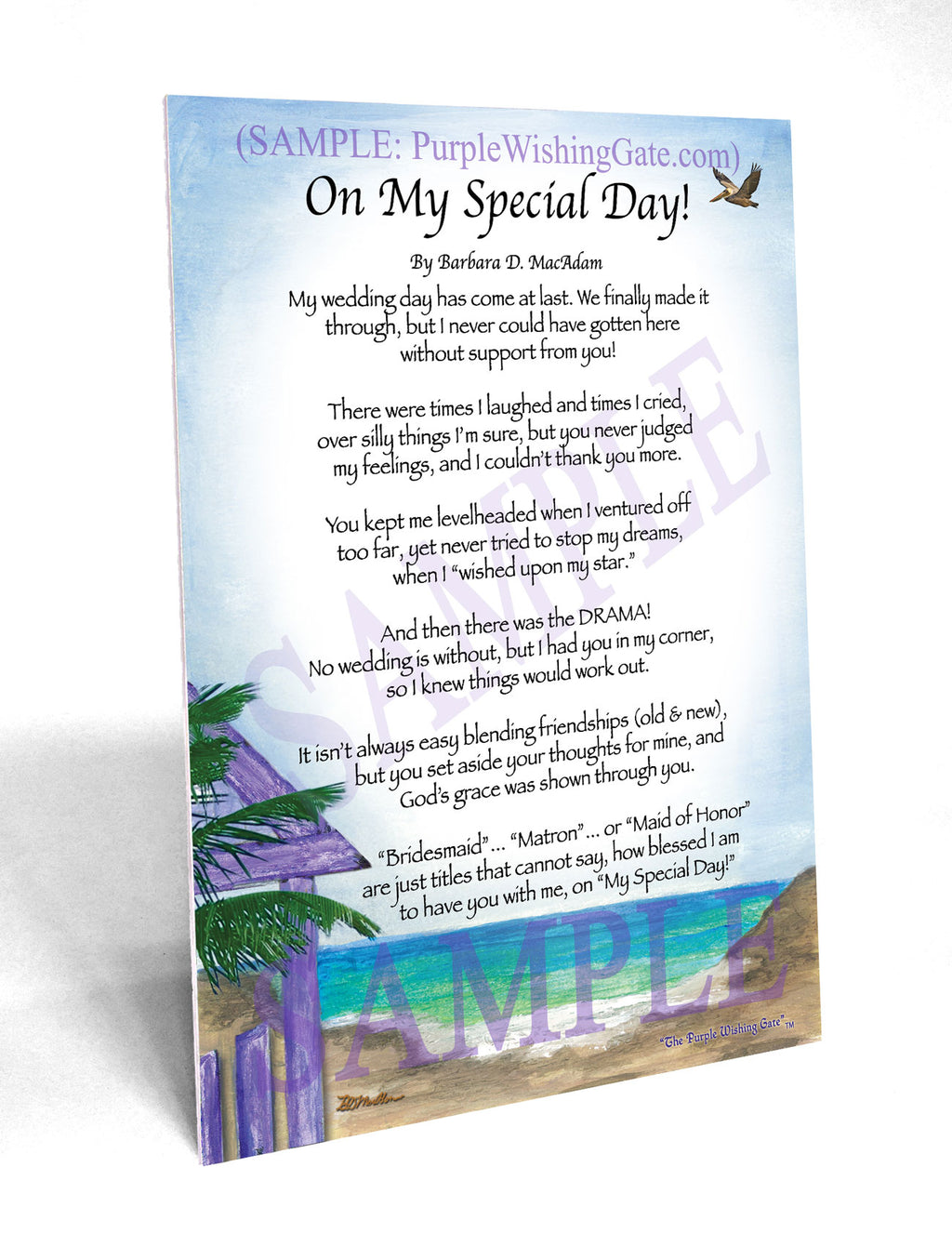 On My Special Day | Bridal Party Gift: Paradise Cove / 5x7
