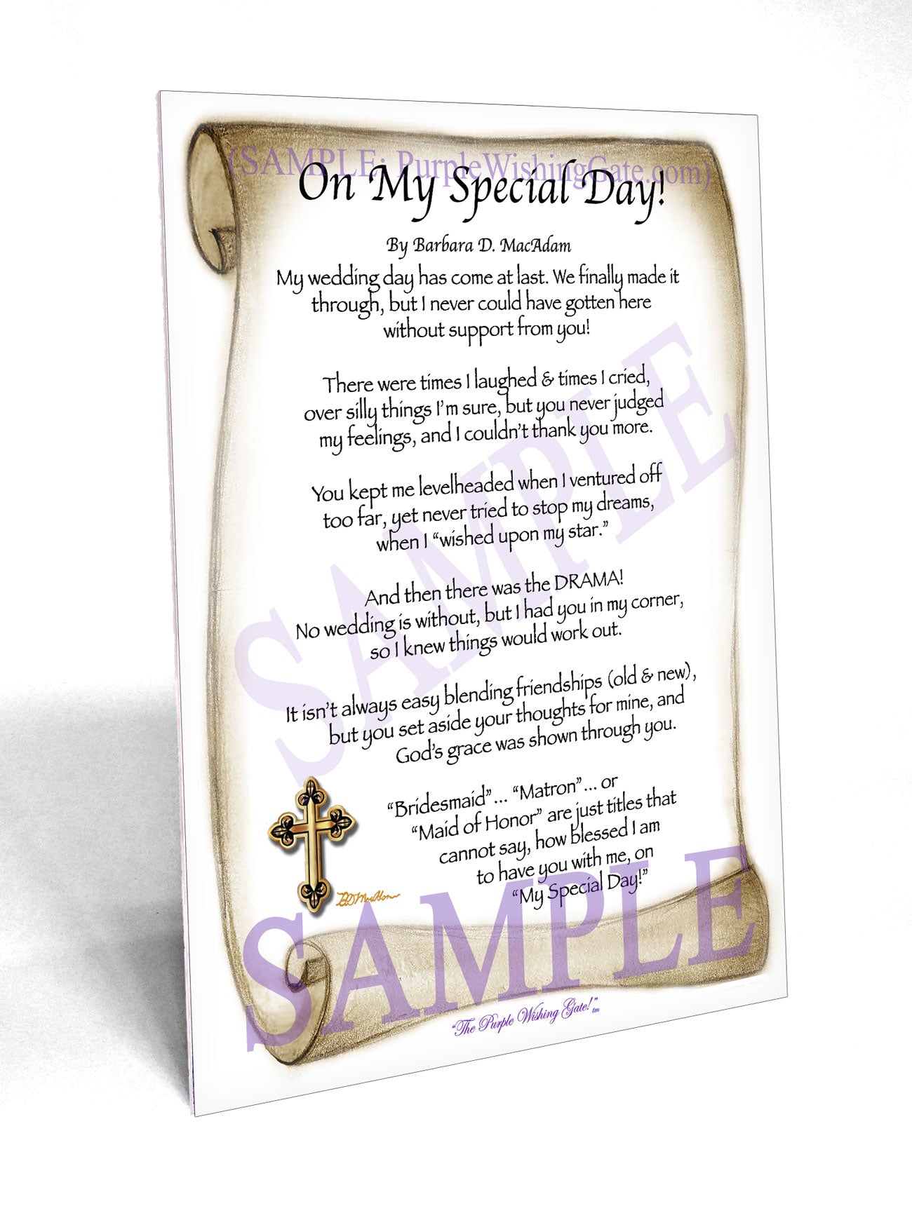 On My Special Day! (bridal party gift) - Wedding Gift - PurpleWishingGate.com