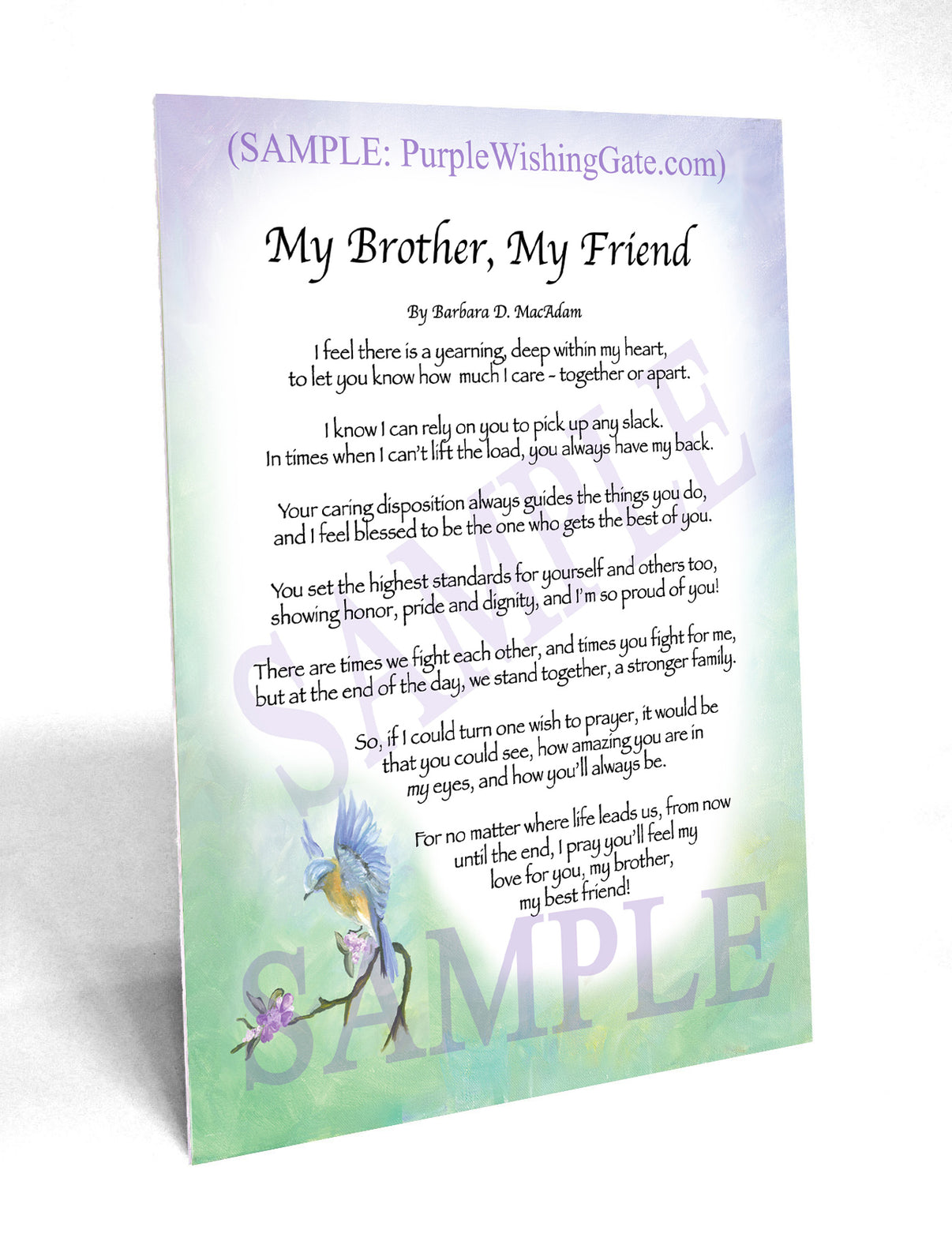 My Brother, My Friend - Gifts for Brother - PurpleWishingGate.com
