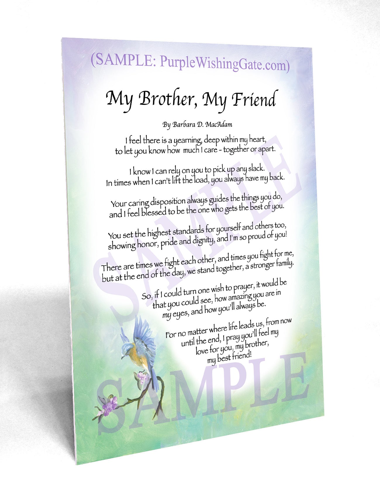 My Brother, My Friend - Gifts for Brother - PurpleWishingGate.com