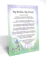 My Brother, My Friend - Gifts for Brother - PurpleWishingGate.com