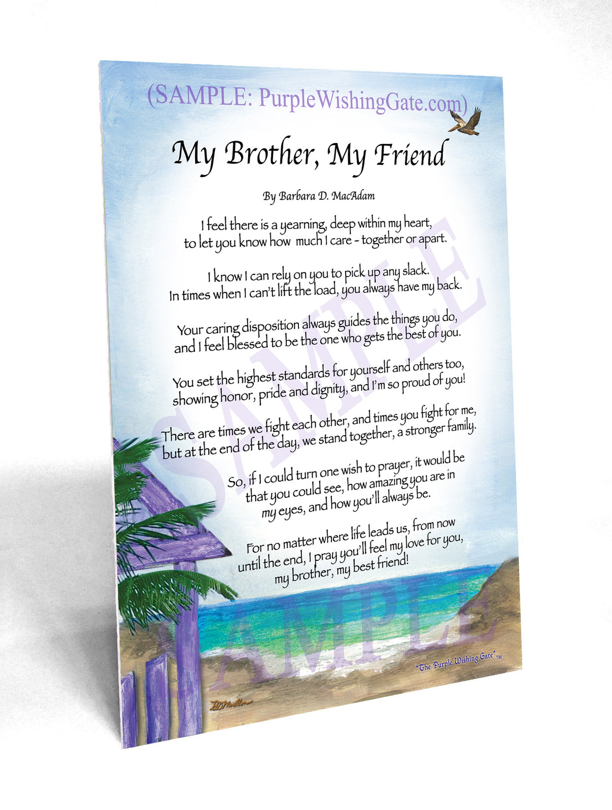 My Brother, My Friend - Gifts for Brother - PurpleWishingGate.com