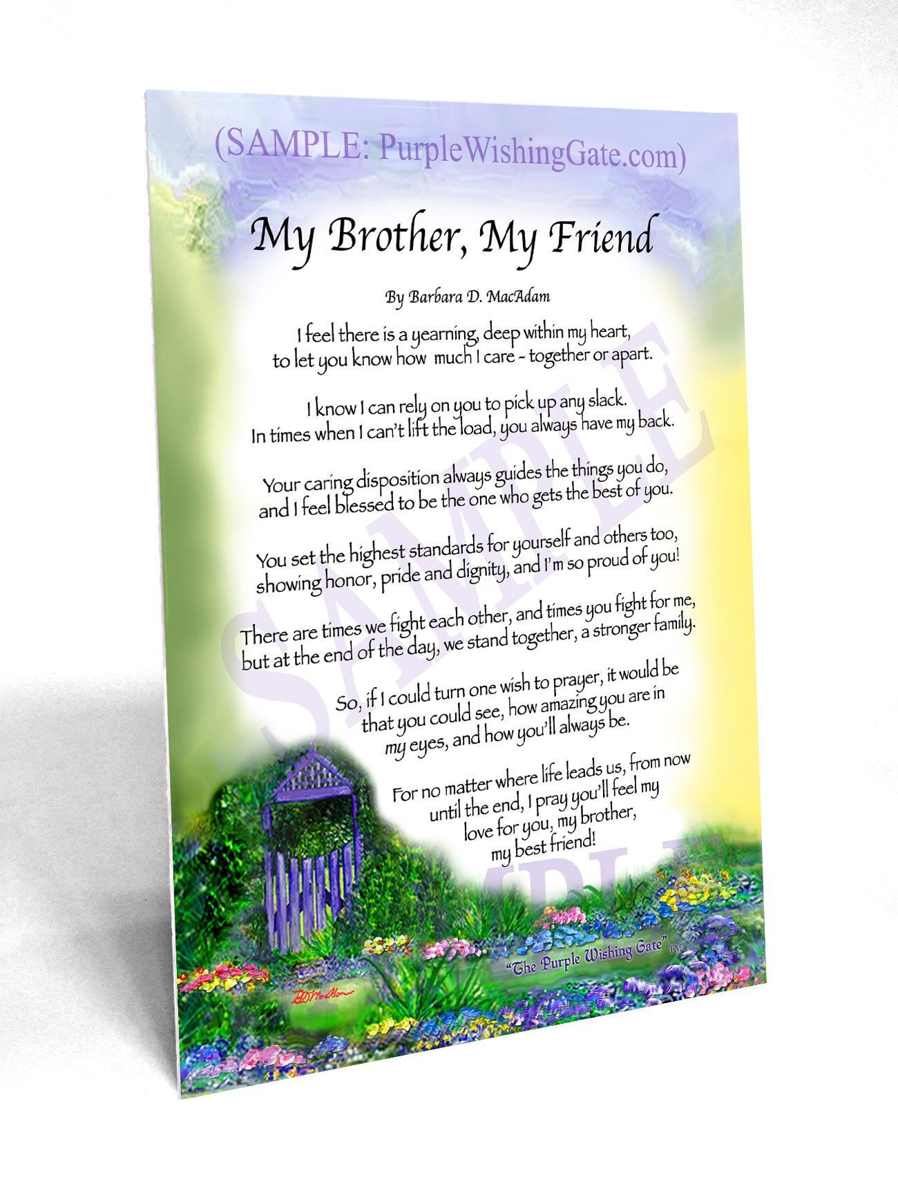 My Brother, My Friend - Gifts for Brother - PurpleWishingGate.com
